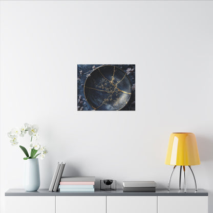 Cherry Blossom Winter Canvas Art | Kintsugi Philosophical Design