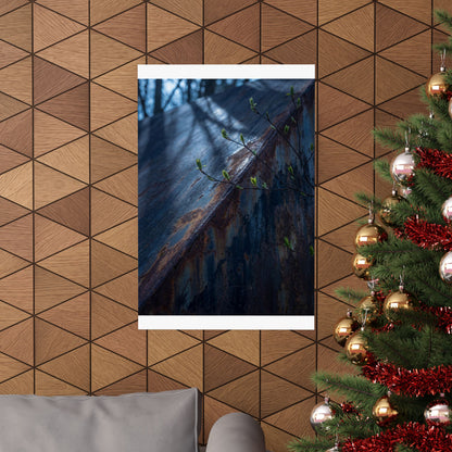 Moonlight Rust Patina Wall Art Print - Dark Japandi Fukinsei