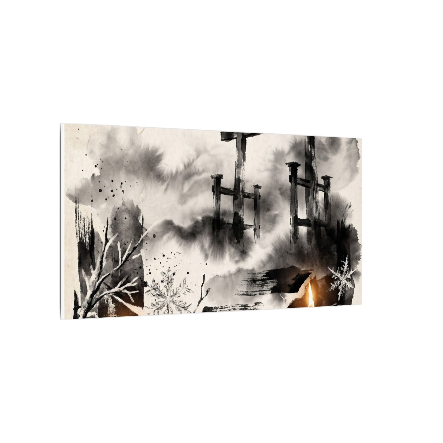 Candlelight Torii Gate Canvas Art - Zen Datsuzoku