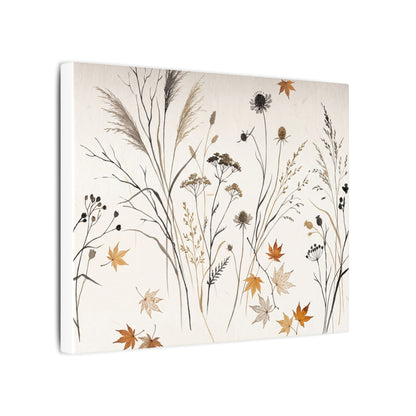Dawn Dried Flowers Canvas Art - Japandi Kanso