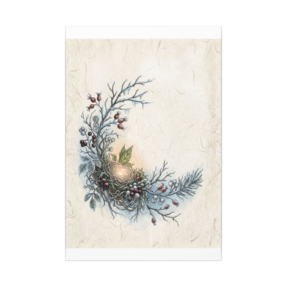 Winter Shoji Screen Forest Whimsy Canvas Art | Enchanting Decor
