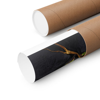 Ma Incense Smoke Wall Art Print - Kintsugi Gold Vein