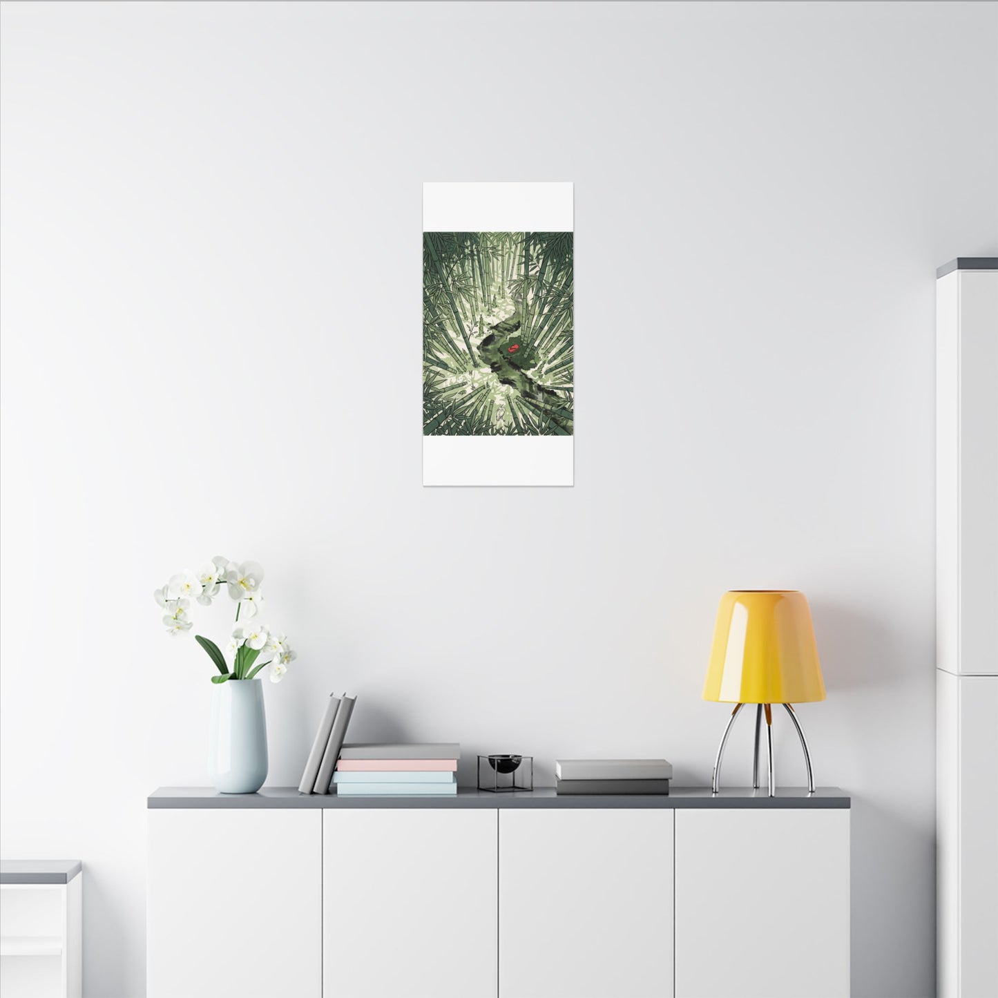 Peaceful Bamboo Grove Canvas Art - Ukiyo E Inspired Zen