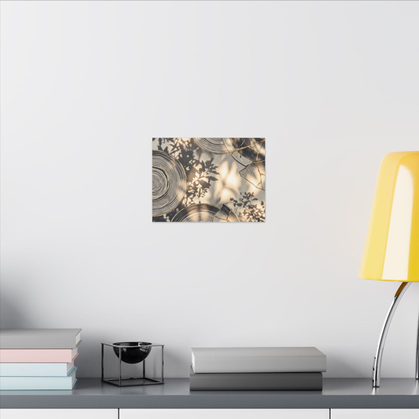 Healing Water Ripple Canvas Art - Gold Vein Kintsugi
