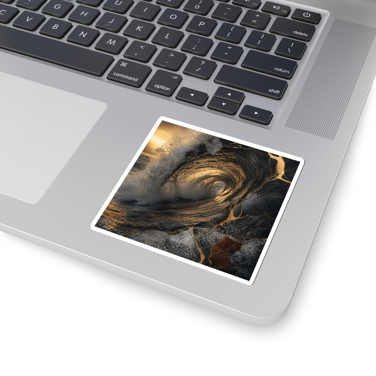 Ocean Wave Winter Sticker | Kintsugi Resilient Design