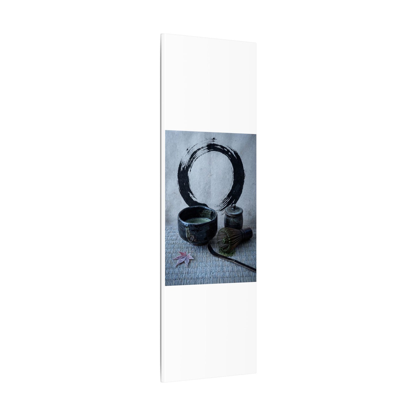 Tea Ceremony Canvas Art | Winter Zen Enso Art
