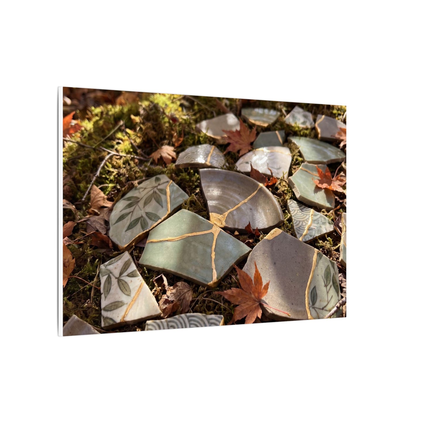 Broken Pottery Japanese Pattern Canvas Art | Elegant Japandi Art