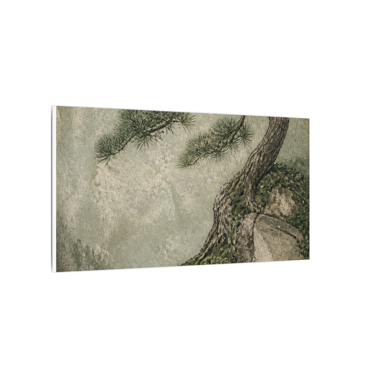 Fukinsei Pine Tree Canvas Art - Japandi Texture