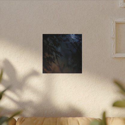 Kanso Shadow Play Canvas Art - Dark Japandi Shadow Zen