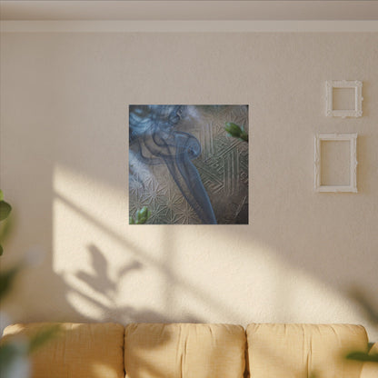 Spring Incense Smoke Japanese Pattern Canvas Art | Neutral Decor