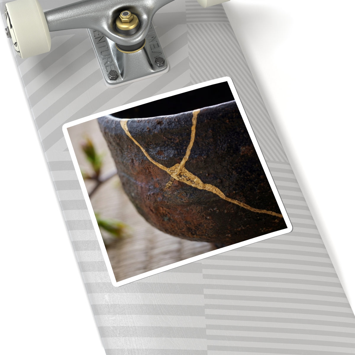 Beautiful Tea Ceremony Sticker - Gold Repair Kintsugi Art Print
