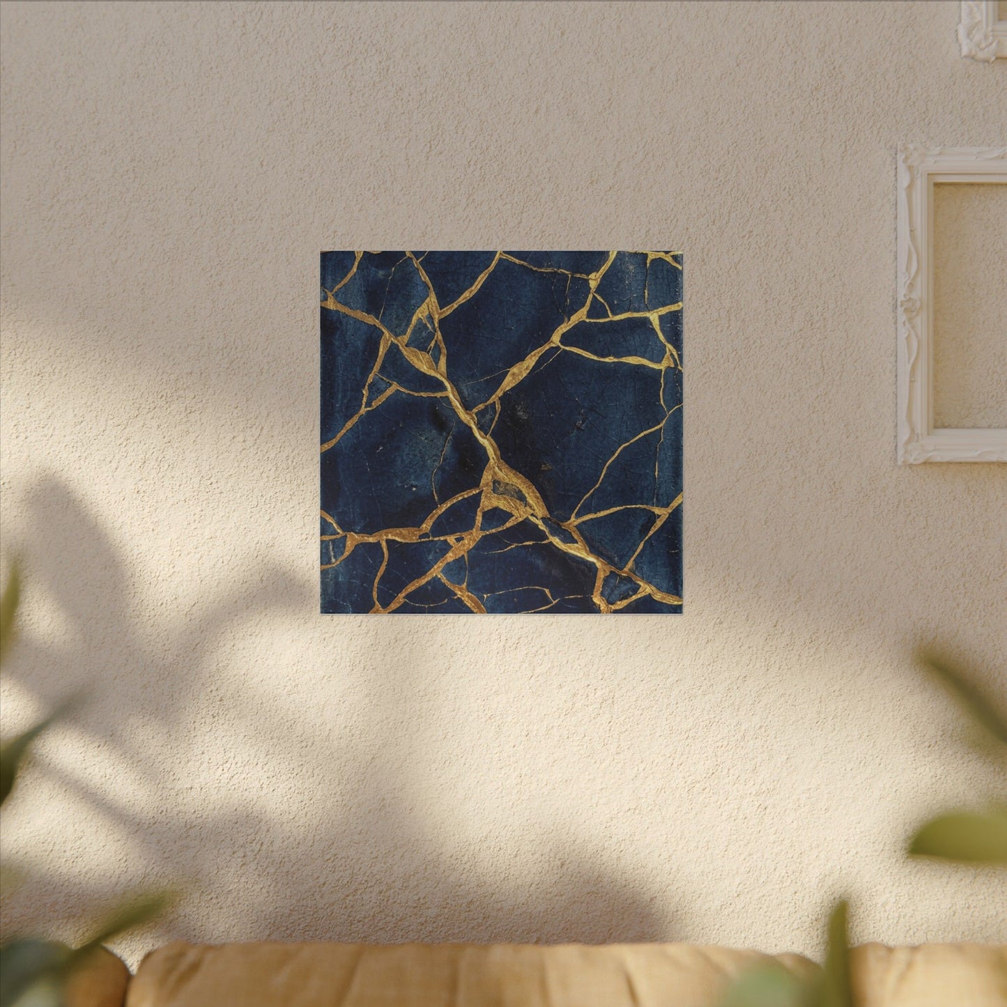 Kintsugi Crackle Canvas Art