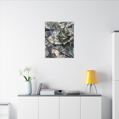 Shibui Paper Fold Canvas Art - Japandi Japanese Pattern