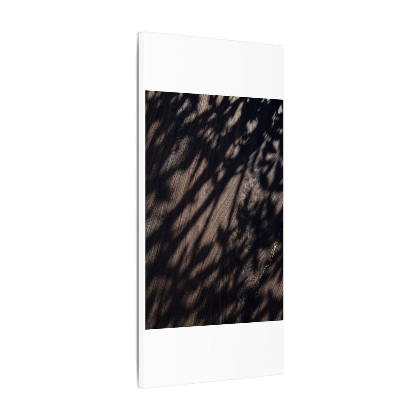 Shadow Play Summer Canvas Art | Dark Japandi Moody Design