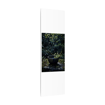 Dappled Ceramic Bowl Canvas Art - Dark Japandi Datsuzoku