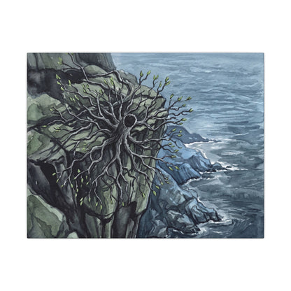 Pine Tree Spring Canvas Art | Japandi Neutral Design
