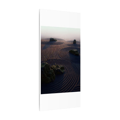 Spring Rock Garden Shadow Zen Canvas Art | Luxurious Decor