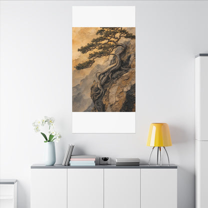 Summer Pine Tree Texture Canvas Art | Cozy Decor