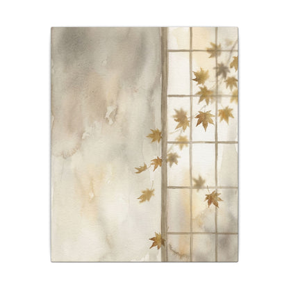 Warm Shoji Screen Canvas Art - Watercolor Japandi