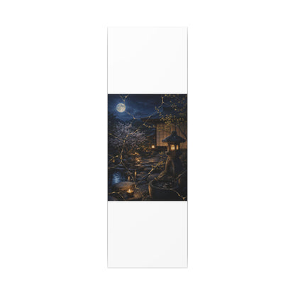 Seijaku Moonlit Garden Canvas Art - Kintsugi Gold Vein