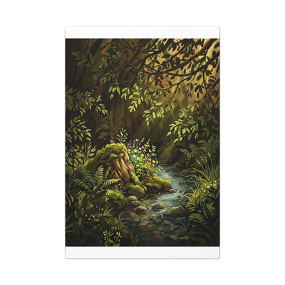 Golden Hour Silk Drape Canvas Art - Dark Japandi Datsuzoku