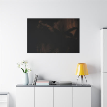Shadow Play Summer Canvas Art | Dark Japandi Sophisticated Design