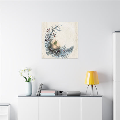 Winter Shoji Screen Forest Whimsy Canvas Art | Enchanting Decor