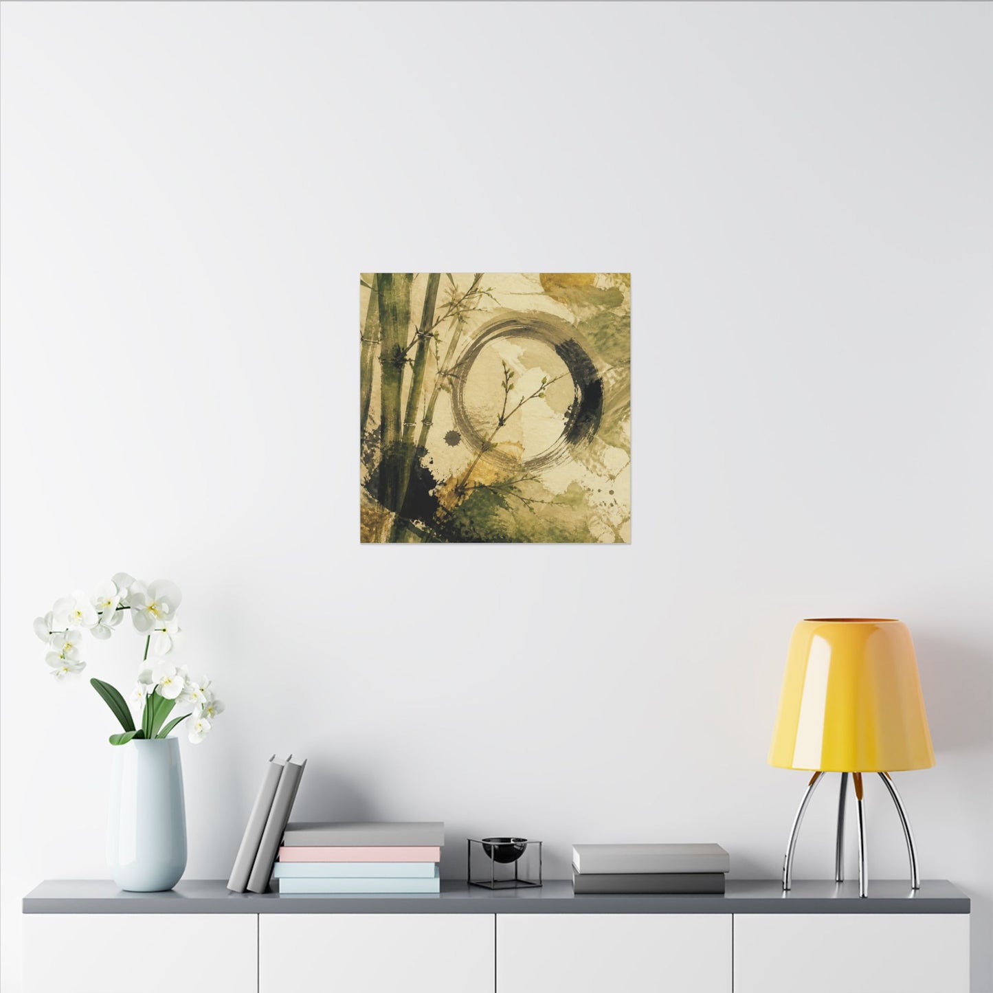 Ink Brushstroke Sumi E Canvas Art | Calm Zen Art
