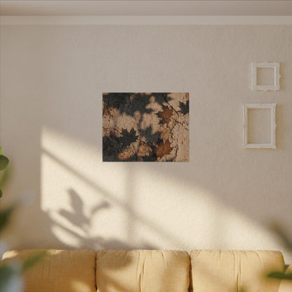 Cozy Shadow Play Canvas Art - Texture Japandi