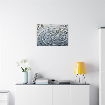 Calm Water Ripple Canvas Art - Ukiyo E Inspired Zen