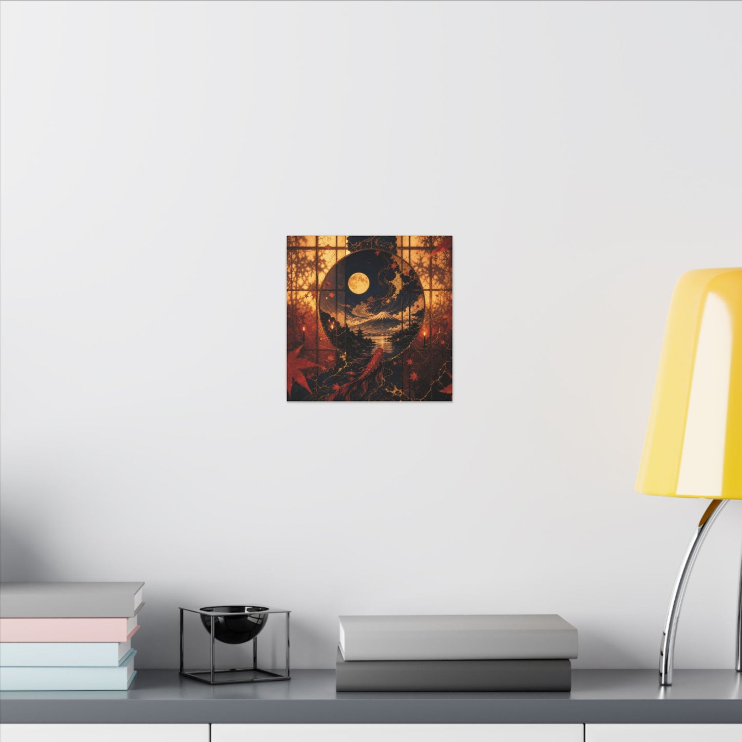 Beautiful Shoji Screen Canvas Art - Gold Vein Kintsugi