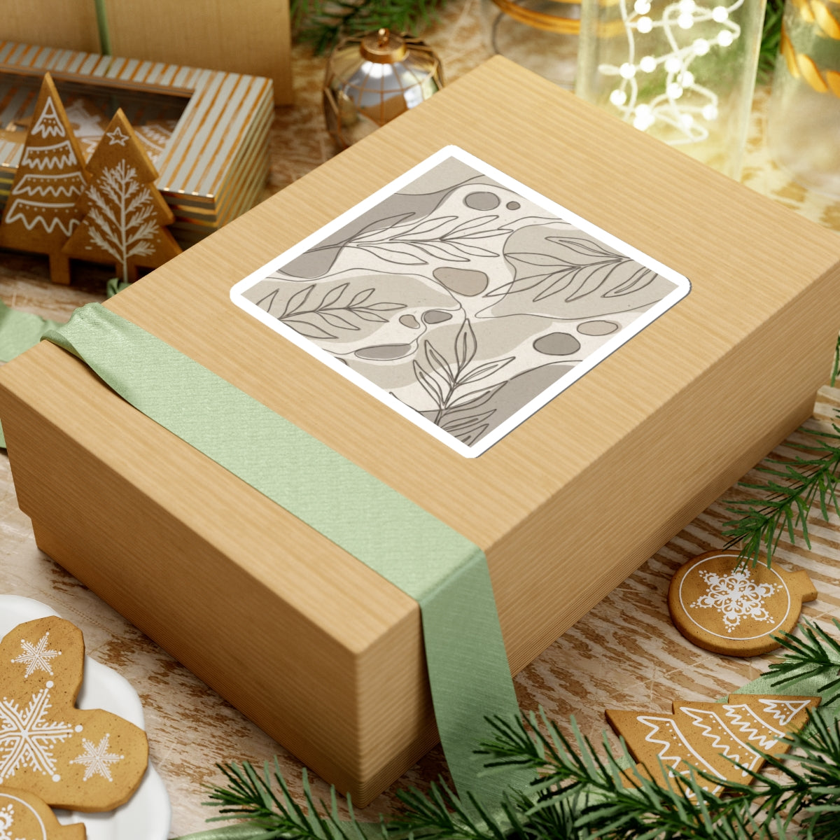 Japandi Minimal Line Sticker Art Print