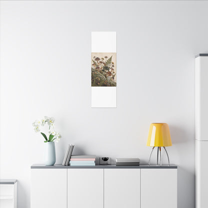 Winter Wild Mushrooms Herbarium Canvas Art | Enchanting Decor