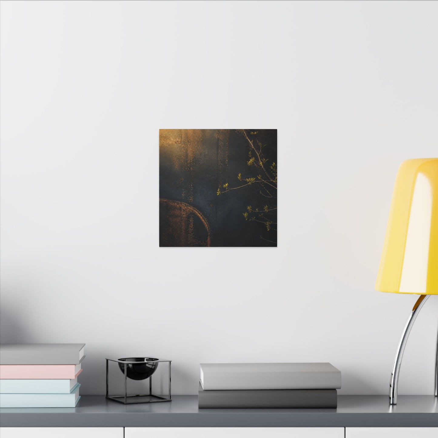 Spring Rust Patina Dark Texture Canvas Art | Moody Decor