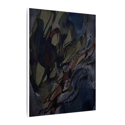 Shadow Play Winter Canvas Art | Dark Japandi Luxurious Design