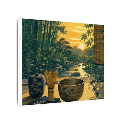 Ma Tea Ceremony Canvas Art - Zen Ukiyo E Inspired