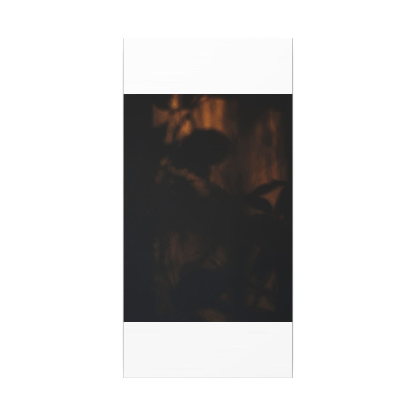 Shadow Play Summer Canvas Art | Dark Japandi Sophisticated Design