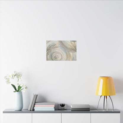 Kanso Water Ripple Canvas Art - Japandi Minimal Line