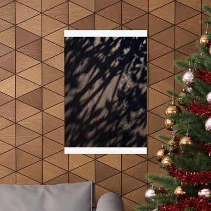 Datsuzoku Shadow Play Wall Art Print - Dark Japandi Shadow Zen