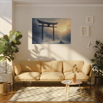 Zen Torii Gate in Golden Hour | Karesansui Canvas Art