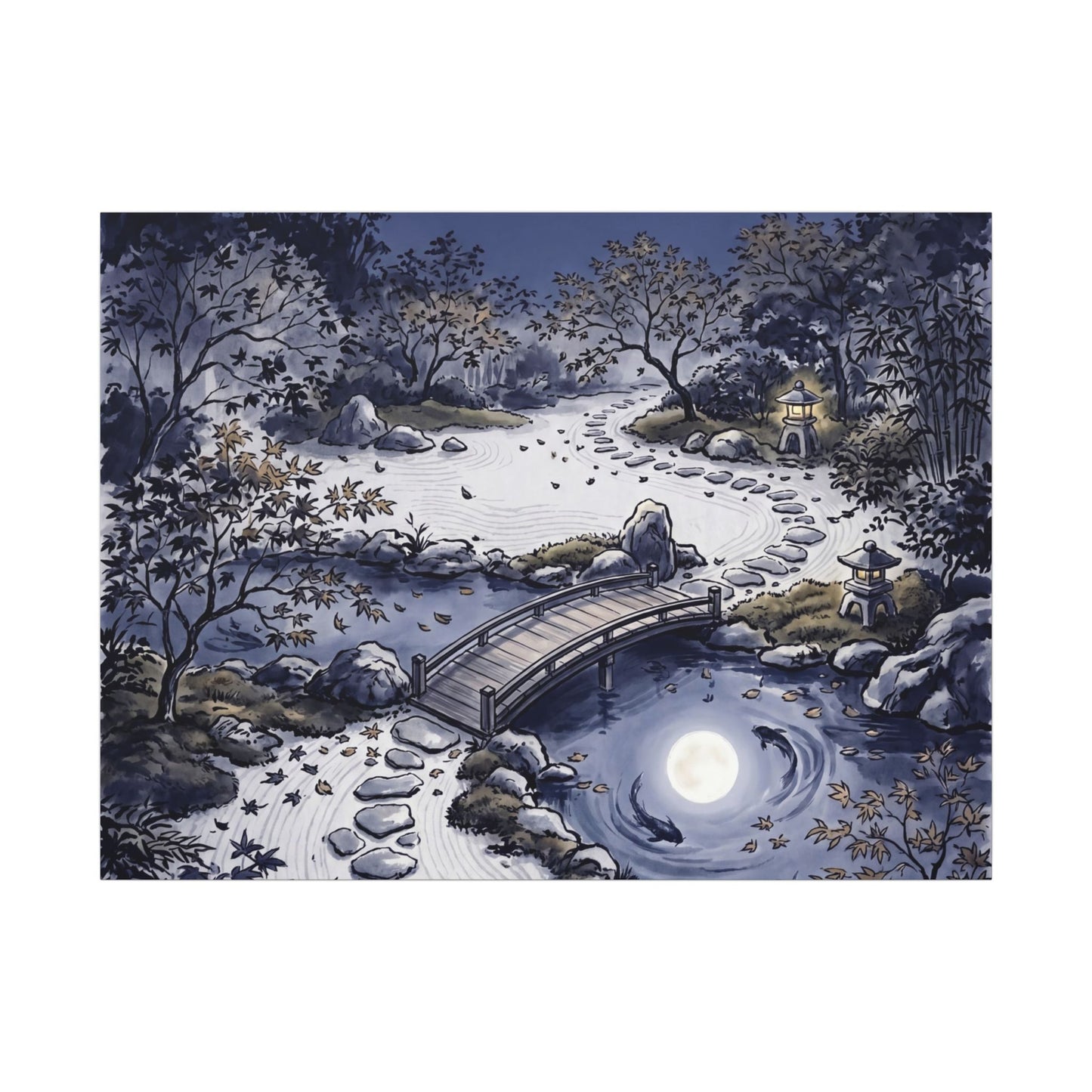 Torii Gate Enso Canvas Art | Contemplative Zen Art