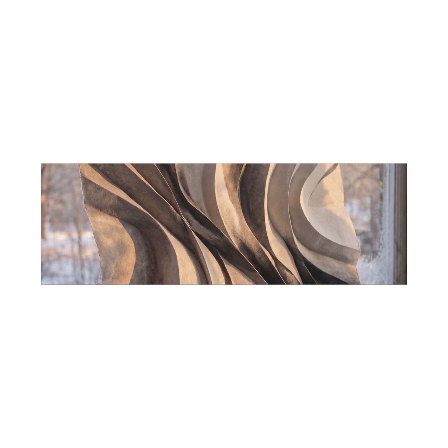 Mono No Aware Paper Fold Canvas Art - Japandi Minimal Line