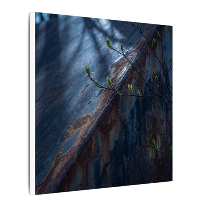 Rust Patina Canvas Art | Spring Dark Japandi Shadow Zen Art