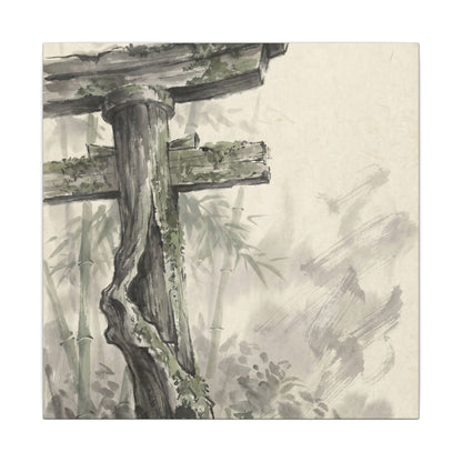 Torii Gate Summer Canvas Art | Zen Tranquil Design