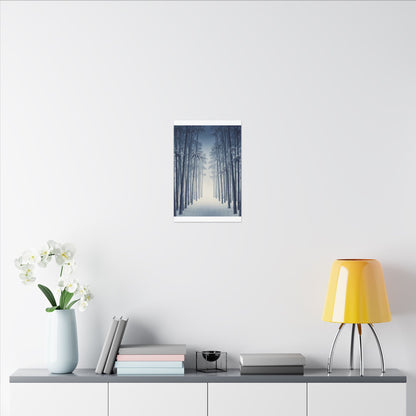 Bamboo Grove Canvas Art | Winter Zen Ukiyo E Inspired Art