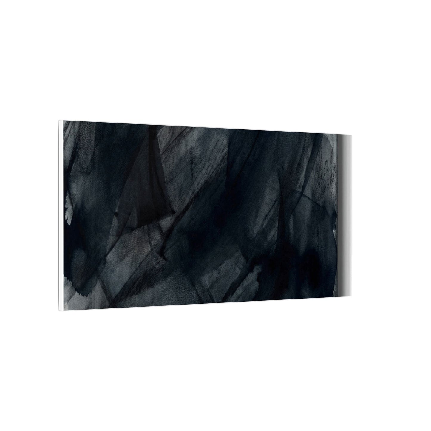 Deep Tones Dark Japandi Charcoal Canvas Art