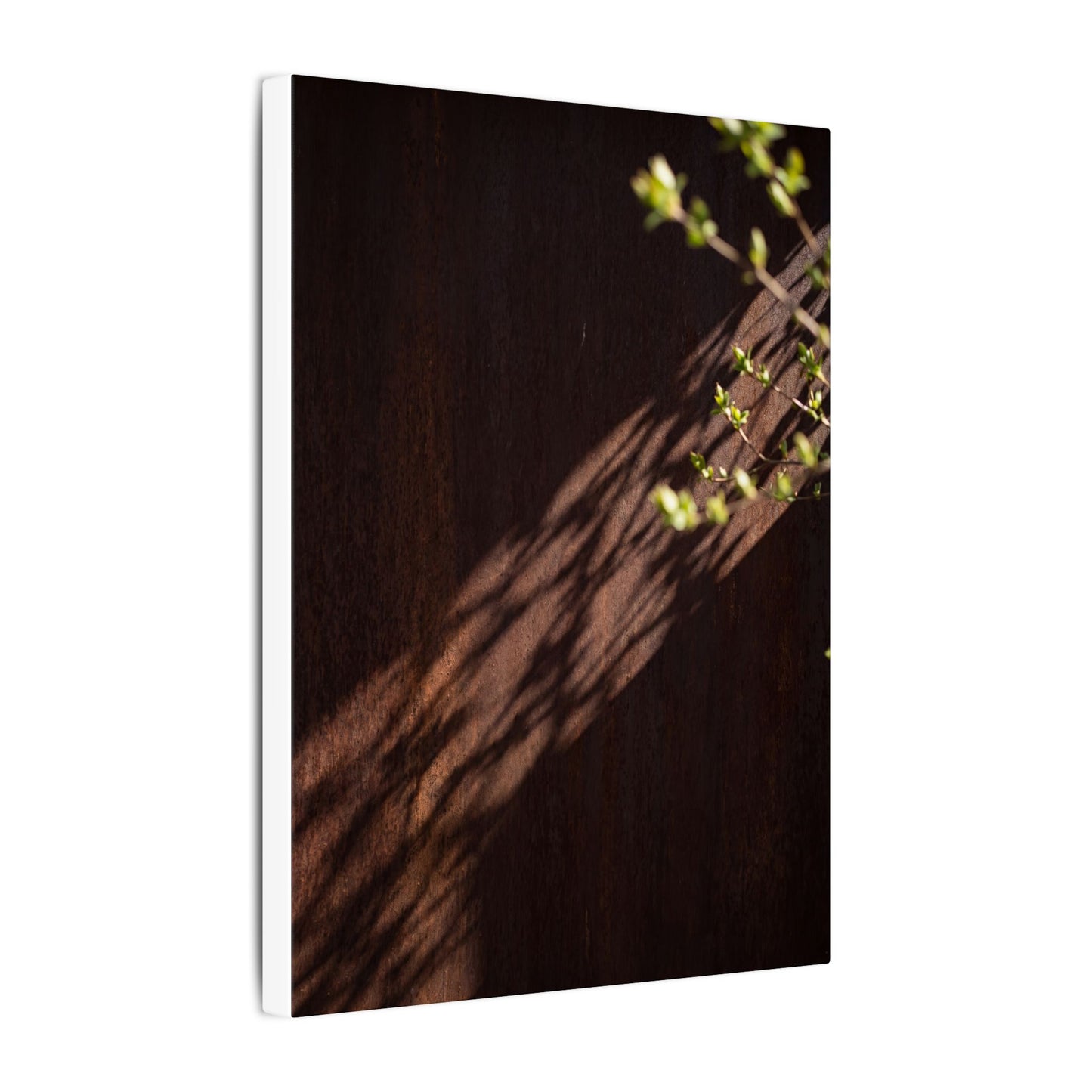 Rust Patina Moody Minimal Canvas Art | Sophisticated Dark Japandi Art