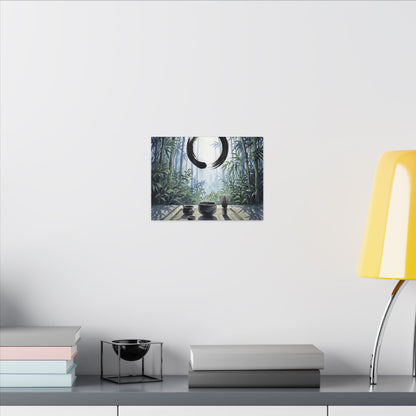 Seijaku Tea Ceremony Canvas Art - Zen Enso