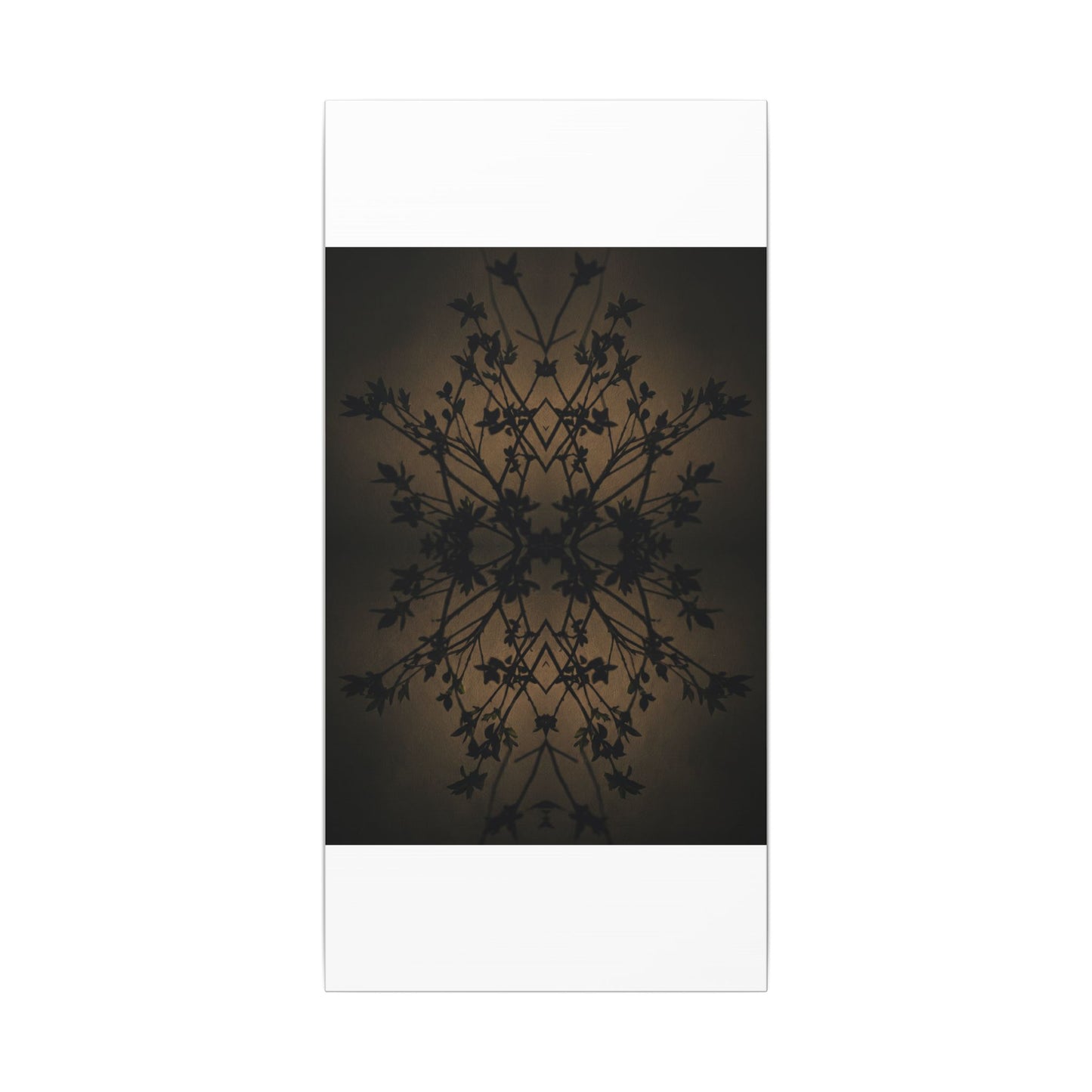 Golden Hour Shadow Play Canvas Art - Dark Japandi Seijaku