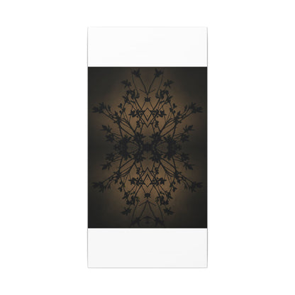 Golden Hour Shadow Play Canvas Art - Dark Japandi Seijaku